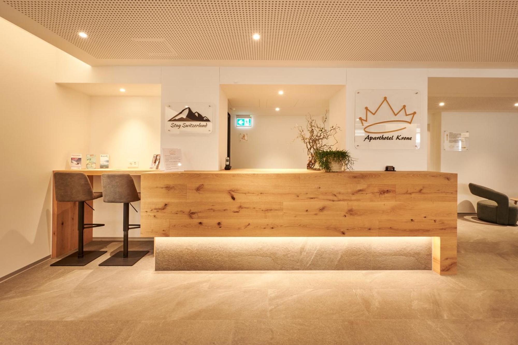Aparthotel Krone - Self Check-In Unterseen Екстериор снимка